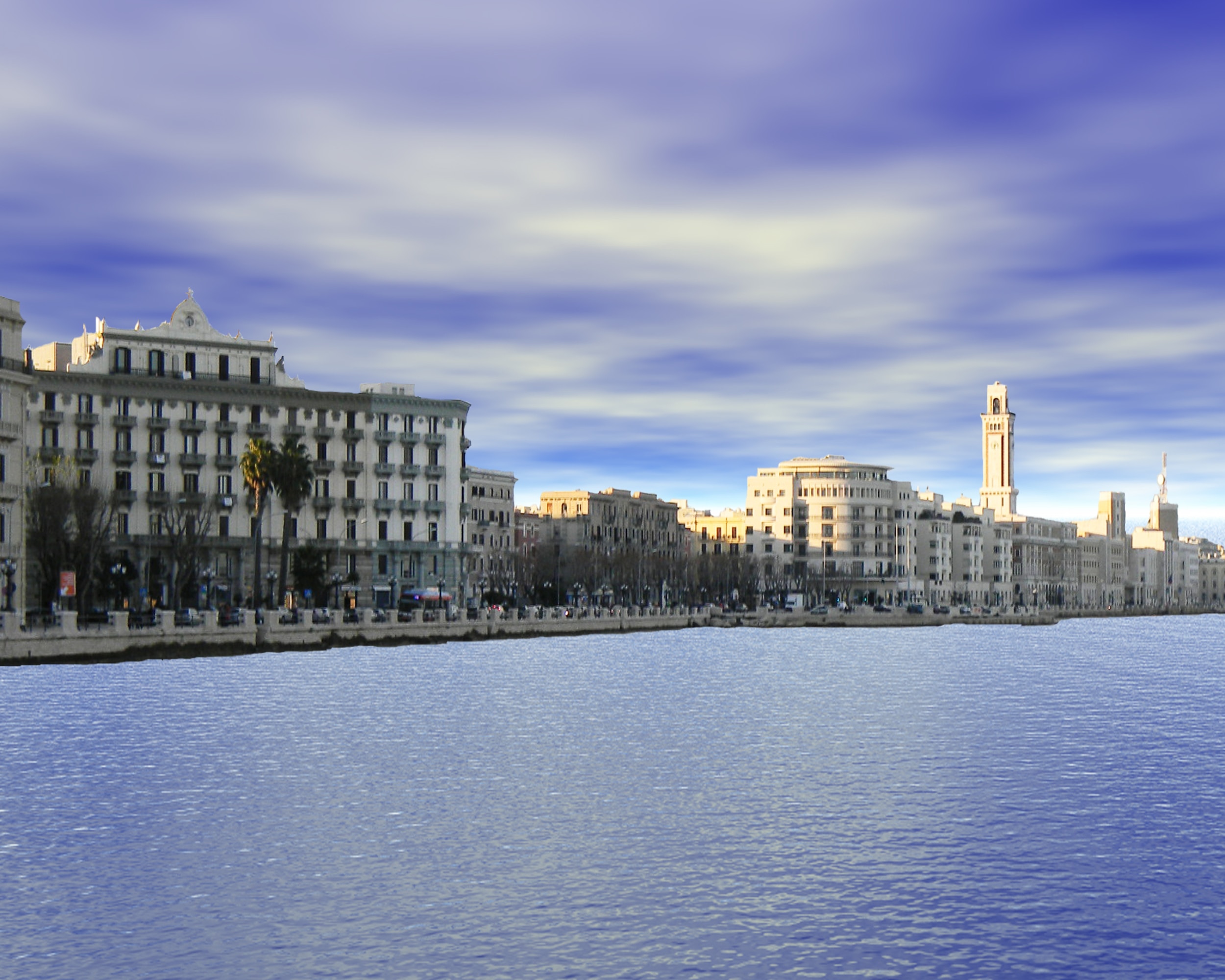 Investigatore Privato Bari - Panoramica del lungo mare del capoluogo pugliese